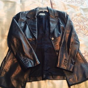 Vintage Black Valerie Stevens Leather Jacket, L